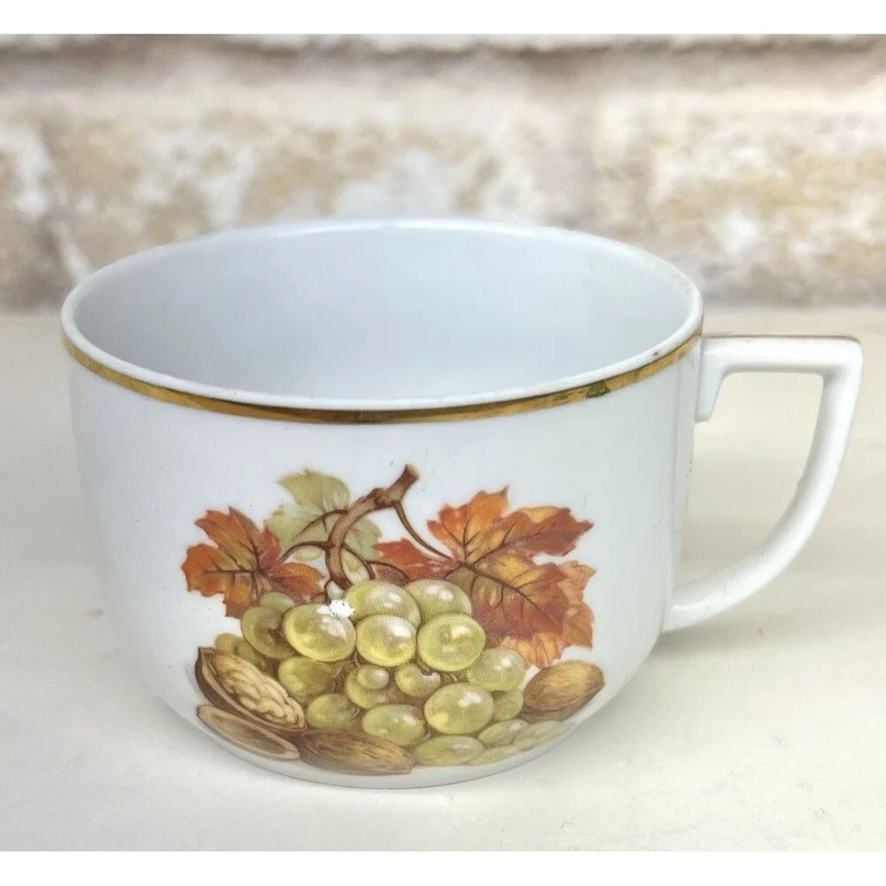 Seltmann Weiden Bavaria -Green Grapes-Autumn/Harvest w/Gold Trim- Germany 3”